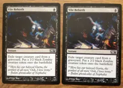 MTG: 2 x Vile Rebirth - Core 2013 - Magic Card. Free UK Postage - Image 3