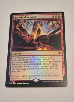 Terminal Velocity - 163 - Foil - EOE - NM - MTG Magic the Gathering - Image 2