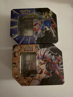 EMPTY Pokemon Slashing Legends Zacian Koraidon Tins Elite Trainer Box - Image 1