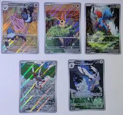 Lot Of 5- Pokemon Black Bolt And White Flare Variety Illustration Rare’s NM 🖌 - Image 2