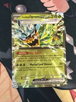 TEAL MASK OGERPON EX 025/167 TWILIGHT MASQUERADE POKEMON (DOUBLE RARE, NM) - Image 1