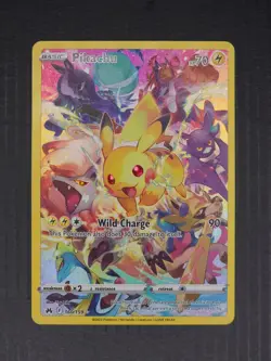 Pokemon TCG Pikachu 160/159 SWSH Crown Zenith Secret Rare Full Art Holo - Image 1