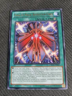 Rank-Up Magic Revolution Force CROS-EN057 Rare Unlimited Edition NM Yugioh - Image 1