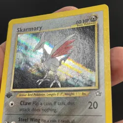 Skarmory 1st edition holo 13/111 Neo Genesis Pokemon Card TCG - Image 3