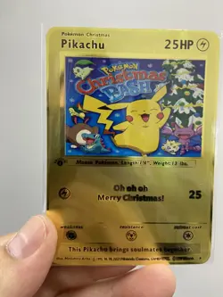 Gold Metal Pikachu 25HP Pokemon Card-Collectible Gift Display！luck~ - Image 1