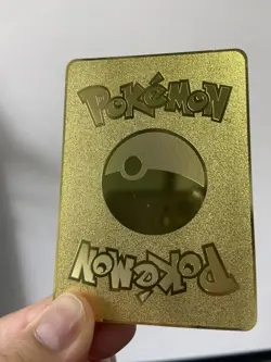 Pikachu HP60 Gold Metal Pokemon Card-Collectible Gift Display！luck~ - Image 5