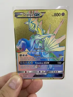 Dialga GX Gold Metal Pokemon Card-Collectible Gift Display！luck~ - Image 1