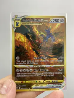 Metal Origin Forme Dialga VSTAR HP280 Pokemon Gold Card-Collectible Gift Display - Image 2