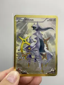 Gold Metal Arceus Pokemon Card-Collectible Gift Display！luck~ - Image 1
