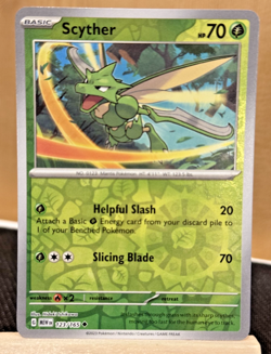 Scyther Reverse Holo NM 123/165 Scarlet & Violet 151 Pokemon Card - Image 1