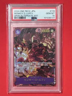 PSA10 ONE PIECE Monkey D. Luffy OP09-119 SEC Japanese card Anime From Japan - Image 3