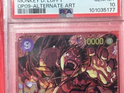 PSA10 ONE PIECE Monkey D. Luffy OP09-119 SEC Japanese card Anime From Japan - Image 4