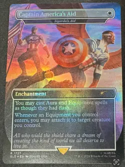 FOIL Captain America's Aid (Sigarda's Aid) #1727 SLD Secret Lair MTG - Image 1