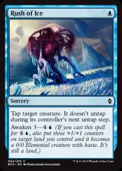 Rush of Ice -Foil Medium Play MTG Battle for Zendikar - Image 1