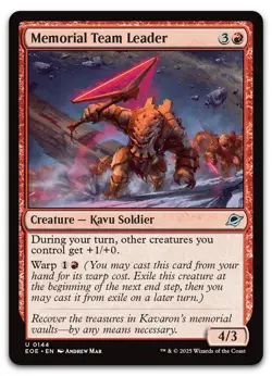 Memorial Team Leader #144 (NM) Edge of Eternities EOE Magic MTG - Image 1