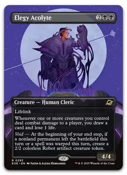 Elegy Acolyte (Borderless) #293 (NM) Edge of Eternities EOE Magic MTG - Image 1