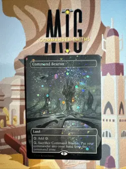 Command Beacon ✨ Borderless Galaxy FOIL ✨ MTG NM Near Mint Secret Lair (470) - Image 1