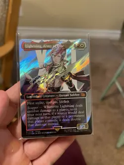 Lightning Army Of One Borderless Surge Foil - MTG - Magic - New- Final Fantasy - Image 2