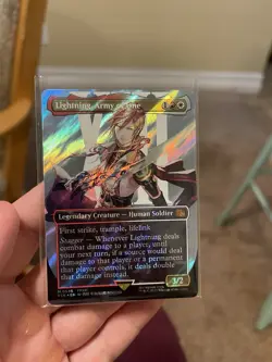 Lightning Army Of One Borderless Surge Foil - MTG - Magic - New- Final Fantasy - Image 3