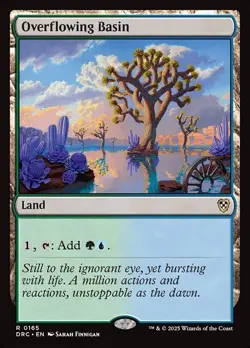 Overflowing Basin - Commander: Aetherdrift DRC- MTG - NM - Magic - 165 - Image 1