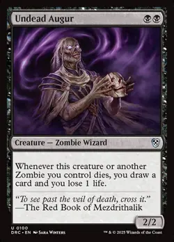 Undead Augur - Commander: Aetherdrift DRC- MTG - NM - Magic - 100 - Image 1