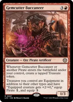 Gemcutter Buccaneer - Light Play MTG Commander: The Lost Caverns of Ixalan - Image 1