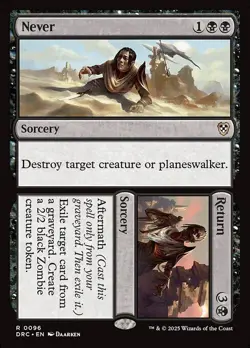 Never // Return - Commander: Aetherdrift DRC- MTG - NM - Magic - 96 - Image 1