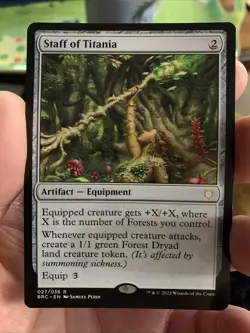 Staff of Titania - BRC - NM - MTG - Image 1