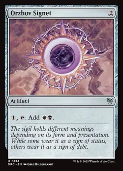 Orzhov Signet - Commander: Aetherdrift DRC- MTG - NM - Magic - 134 - Image 1