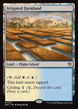 Irrigated Farmland - Commander: Aetherdrift DRC- MTG - NM - Magic - 161 - Image 1