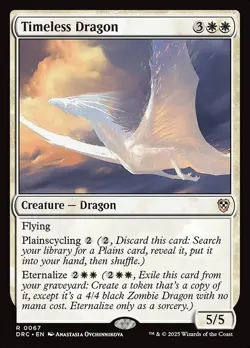 Timeless Dragon - Commander: Aetherdrift DRC- MTG - NM - Magic - 67 - Image 1