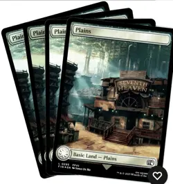4x Plains, 0295, Full Art, Final Fantasy, Magic the Gathering MTG NM - Image 1