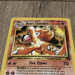 Blaine's Charmeleon Gym Challenge 031/132 Non Holo Pokemon Card First Edition - Image 2