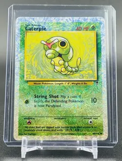 Pokemon TCG Caterpie Reverse Holo Rare 69/110 Legendary Collection 2002 - Image 1
