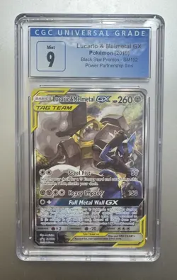 Lucario & Melmetal GX SM192 SM Black Star Promos Pokemon TCG CGC 9 - Image 1