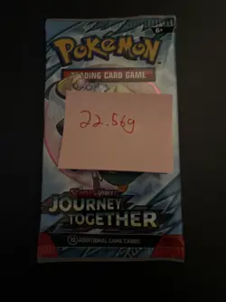 Heavy! Over 22.56 Gram Pokemon Journey Together Booster Pack Sealed - Image 4