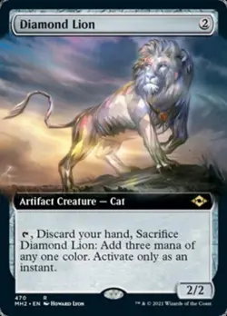Diamond Lion (Extended Art) - Light Play MTG Modern Horizons 2 - Image 1