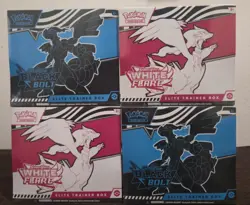 SET OF 2 Pokemon TCG Scarlet Violet Black Bolt White Flare Elite Trainer Box ETB - Image 1
