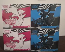 SET OF 2 Pokemon TCG Scarlet Violet Black Bolt White Flare Elite Trainer Box ETB - Image 2