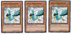 3x Yugioh Blackwing - Blizzard the Far North DP11-EN003 1st Common x3 Playset - Image 1