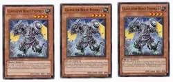 3X Gladiator Beast Tygerius EXVC-EN034 x3 Yugioh Yu Gi Oh! 3 Playset 1st Edition - Image 1