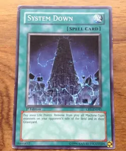 Yugioh System Down CRV-EN041 (Rare 1st Edition). Free UK Postage - Image 1