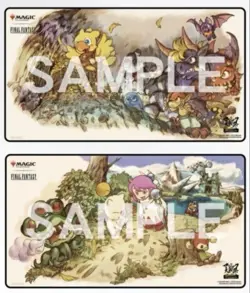 MTG Great War Festival Playmat Final Fantasy Token Moogle chocobo set Japan - Image 1