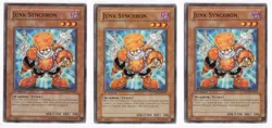 Yugioh Junk Synchron DP08-EN001 Common 1st Ed NM x3 - Image 1