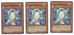 3x Healing Wave Generator DP08-EN008 Yugioh Yu Gi Oh! 3 x3 Playset 1st Edition - Image 1