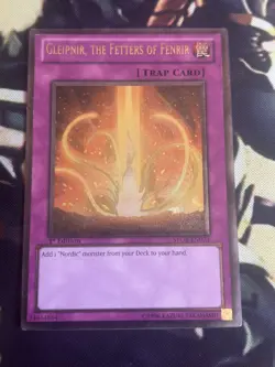 Yugioh: Gleipnir, the Fetters of Fenrir STOR-EN073 Ultimate Rare 1st Edition LP - Image 1