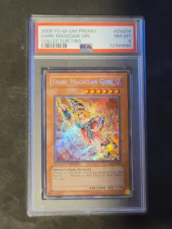 Dark Magician Girl Holo CT2-EN004 PSA 8 2005 Collectible Tin YuGiOh Card NM-MT - Image 1