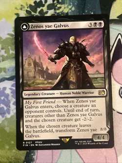 MTG Zenos yae Galvus Final Fantasy Regular Rare NM - Image 1