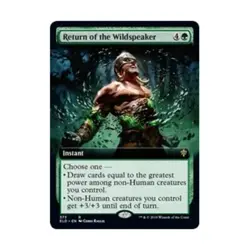WOTC MtG Throne of Eldraine Return of the Wildspeaker (Extended Art) (R) NM - Image 1