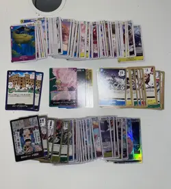 Japanese One Piece Card Lot - 100+ Cards w/ Holo Rares & Promos - Image 2